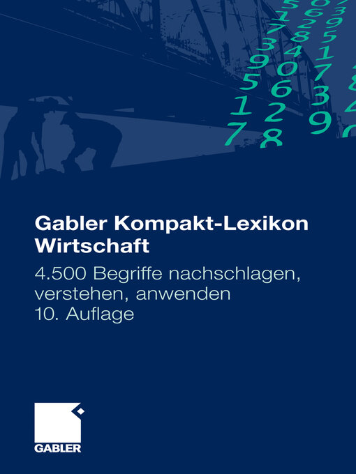 Title details for Gabler Kompakt-Lexikon Wirtschaft by Dirk Piekenbrock - Available